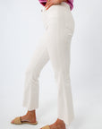 Malibu White Cropped Flare Jeans
