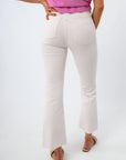 Malibu White Cropped Flare Jeans