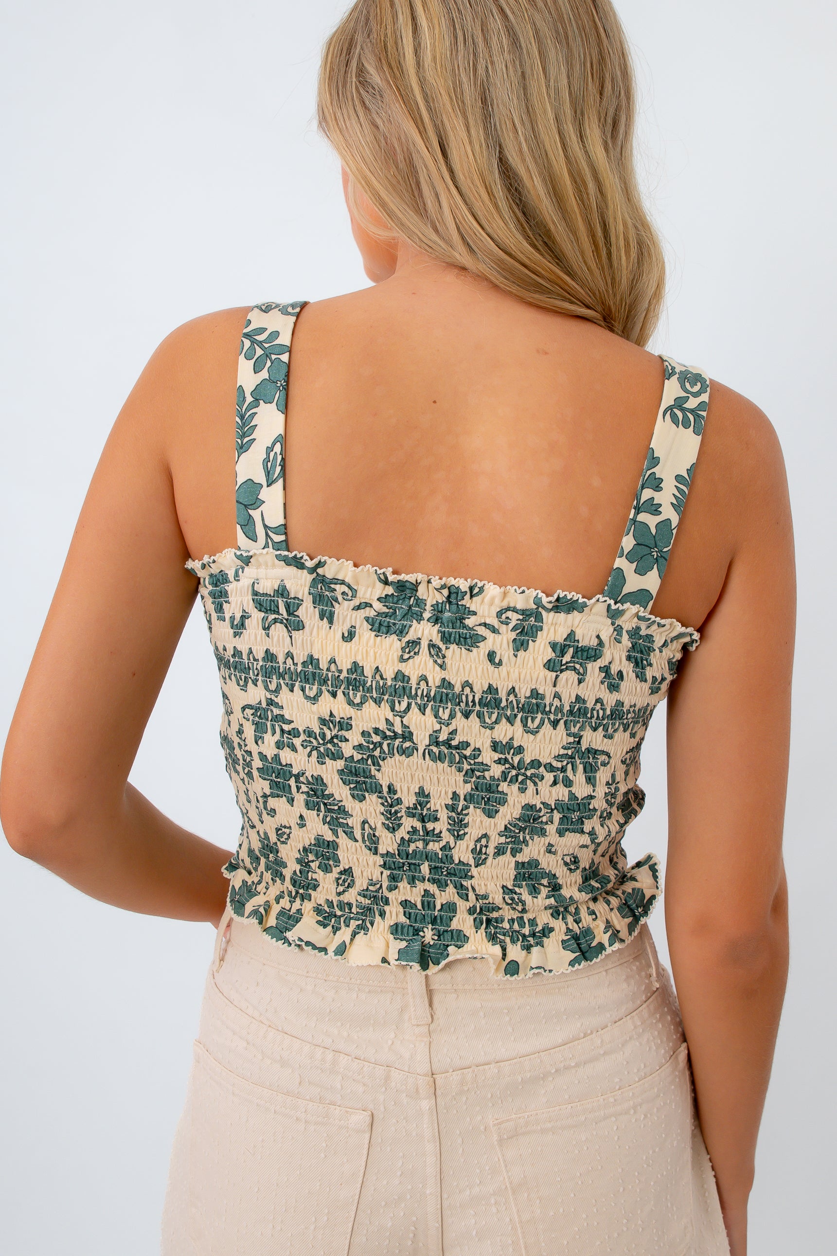 Z Supply Everglade Leya Tera Paisley Smocked Top | Fall Boho Tank