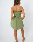 MinkPink Green Stripe Capri Mini Dress