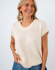 Southern Autumn Cream Knit Sweater