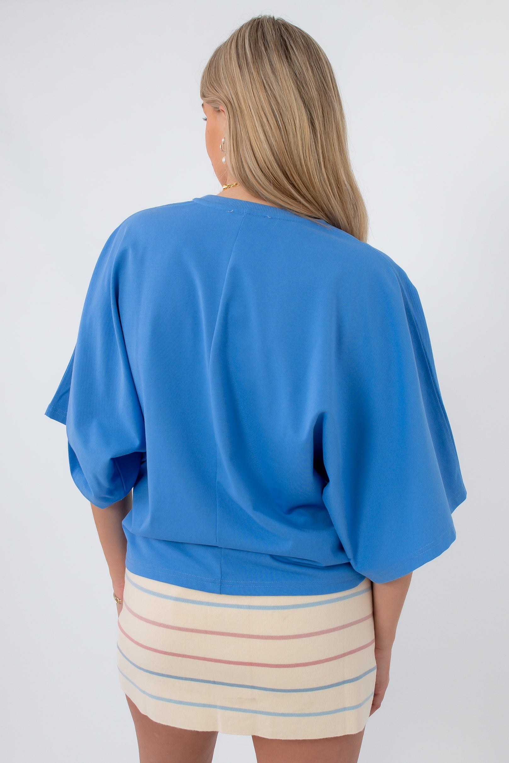 Ultramarine Glow Oversized Tee back view