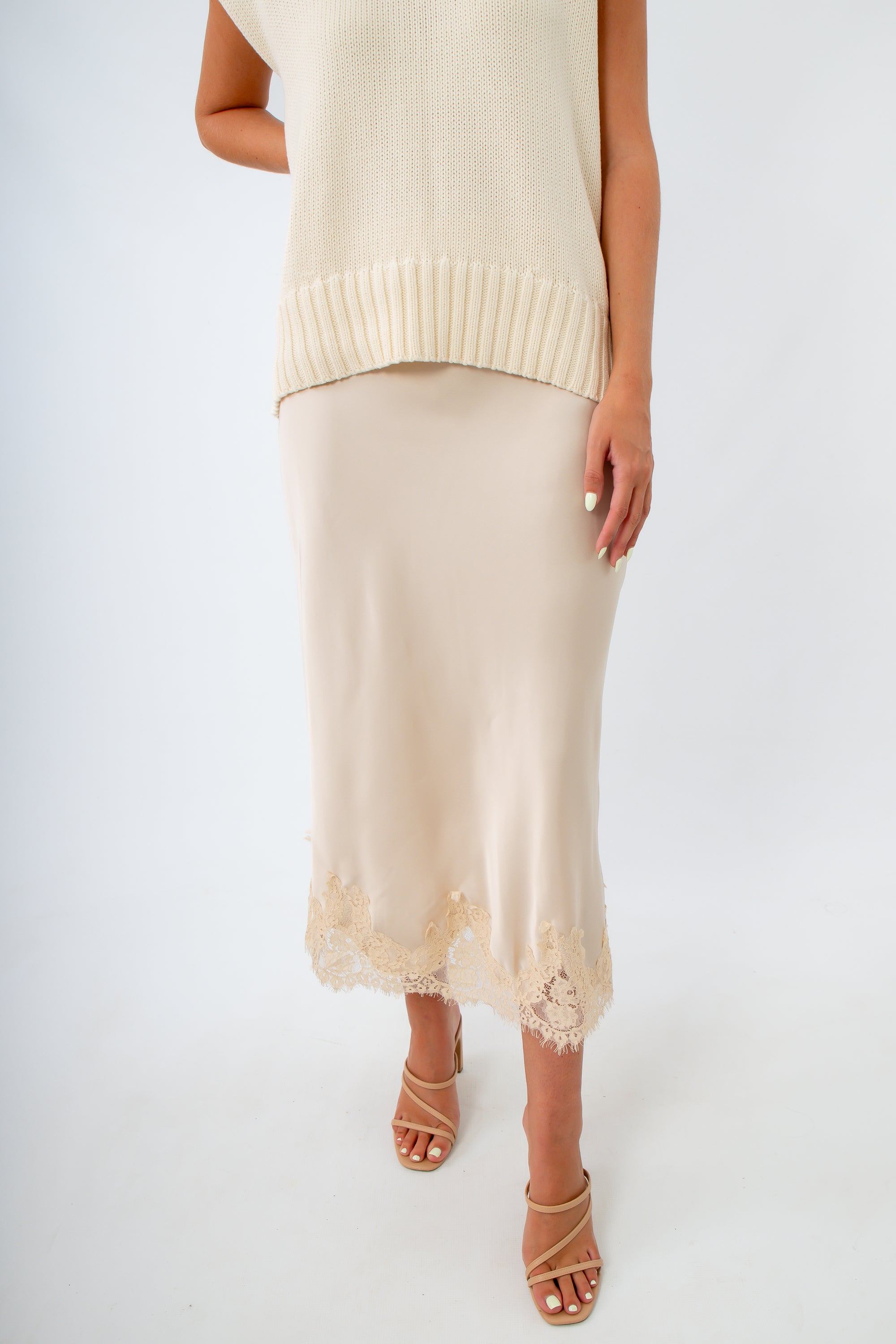 Bridal shower satin midi skirt, western fall midi skirt, classy and chic midi skirt