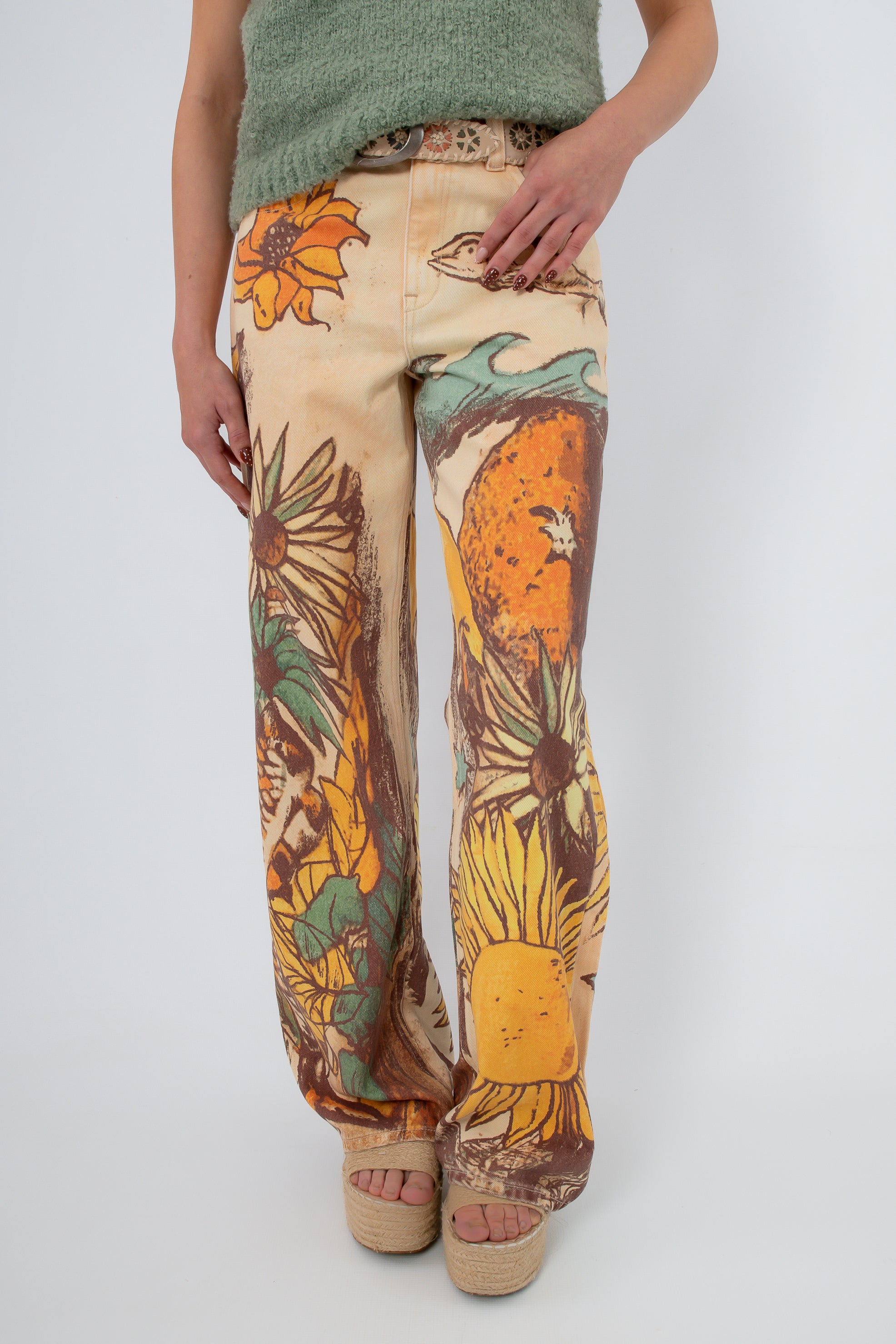 Free People Beach Scene Straight Leg Jean front view