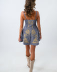 Boho concert dress, country concert dress, fall concert dress, fall mini dress