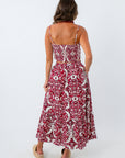 Crimson red midi skirt, patterned matching skirt set, Alabama game day outfit, Carolina game day outfit
