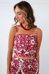 Pep Rally Crimson Patterned Tank Top