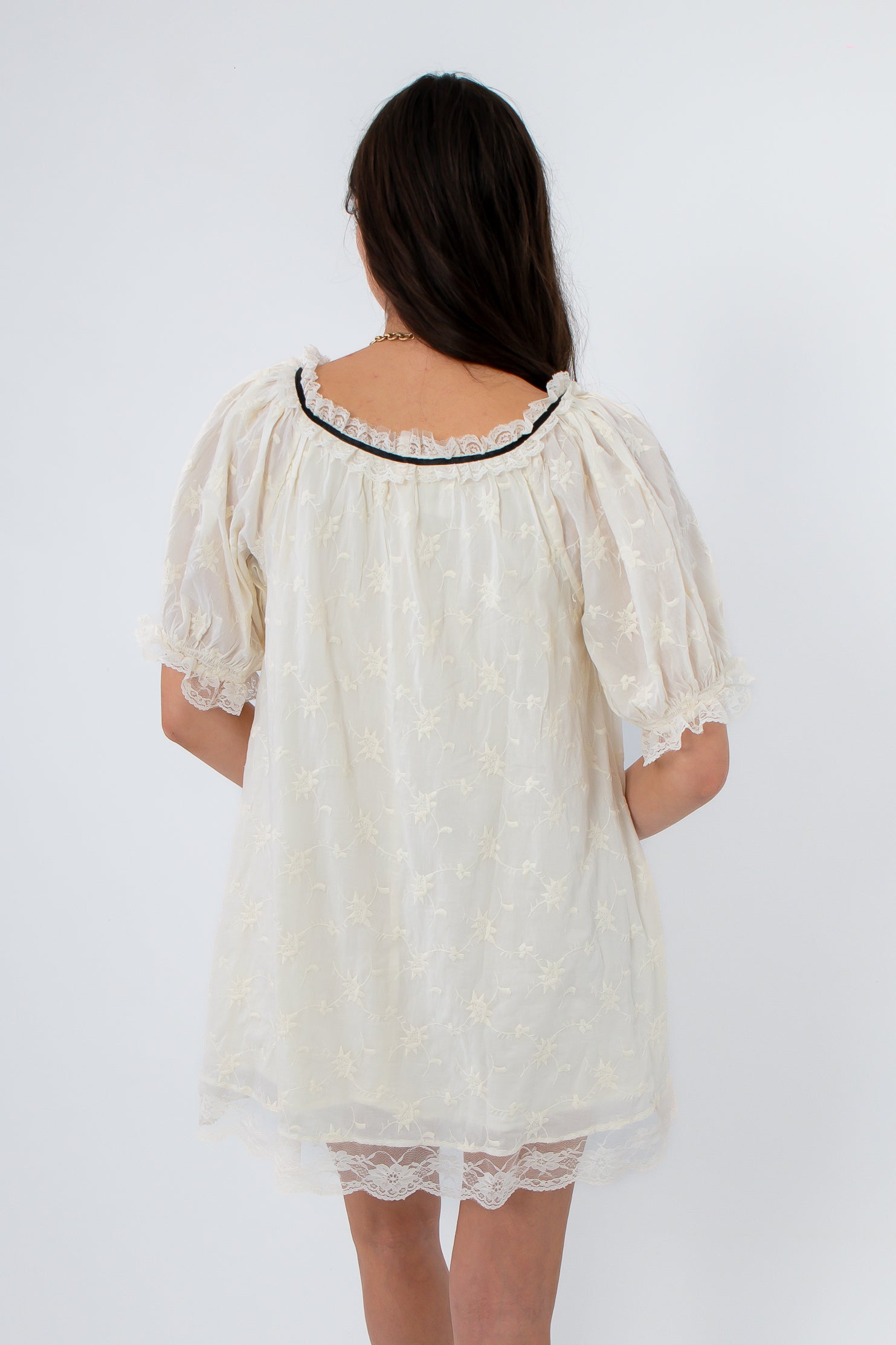 black and white free people dress Free People Wilder Days Mini Dress - Black