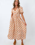 Petal Glow Floral Maxi Dress