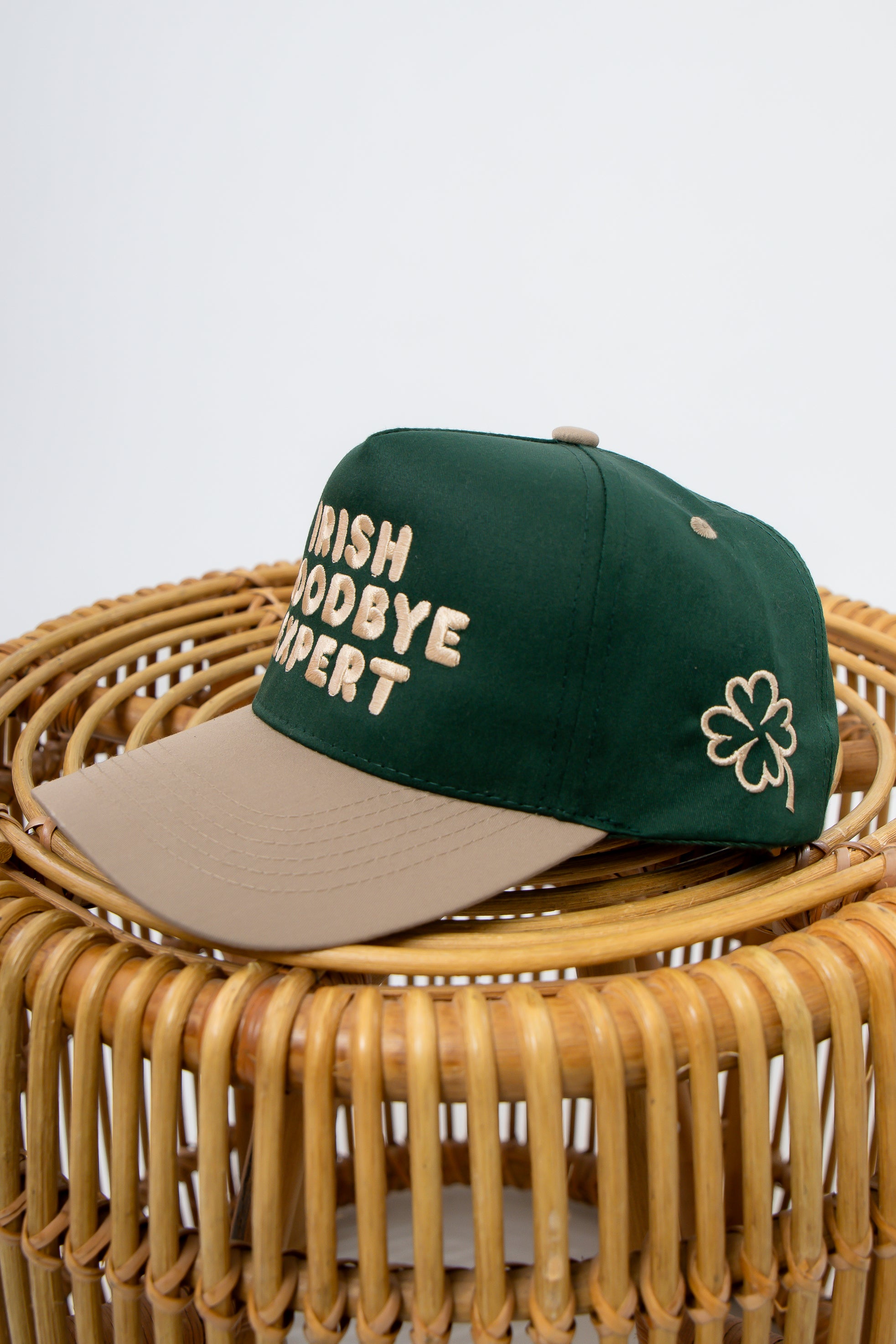 Irish Goodbye Expert St. Patty's Trucker Hat side view