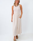 z supply charlotte knit dress with beaded necklace