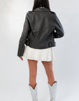 Z Supply Black Alchemy Moto Faux Leather Jacket
