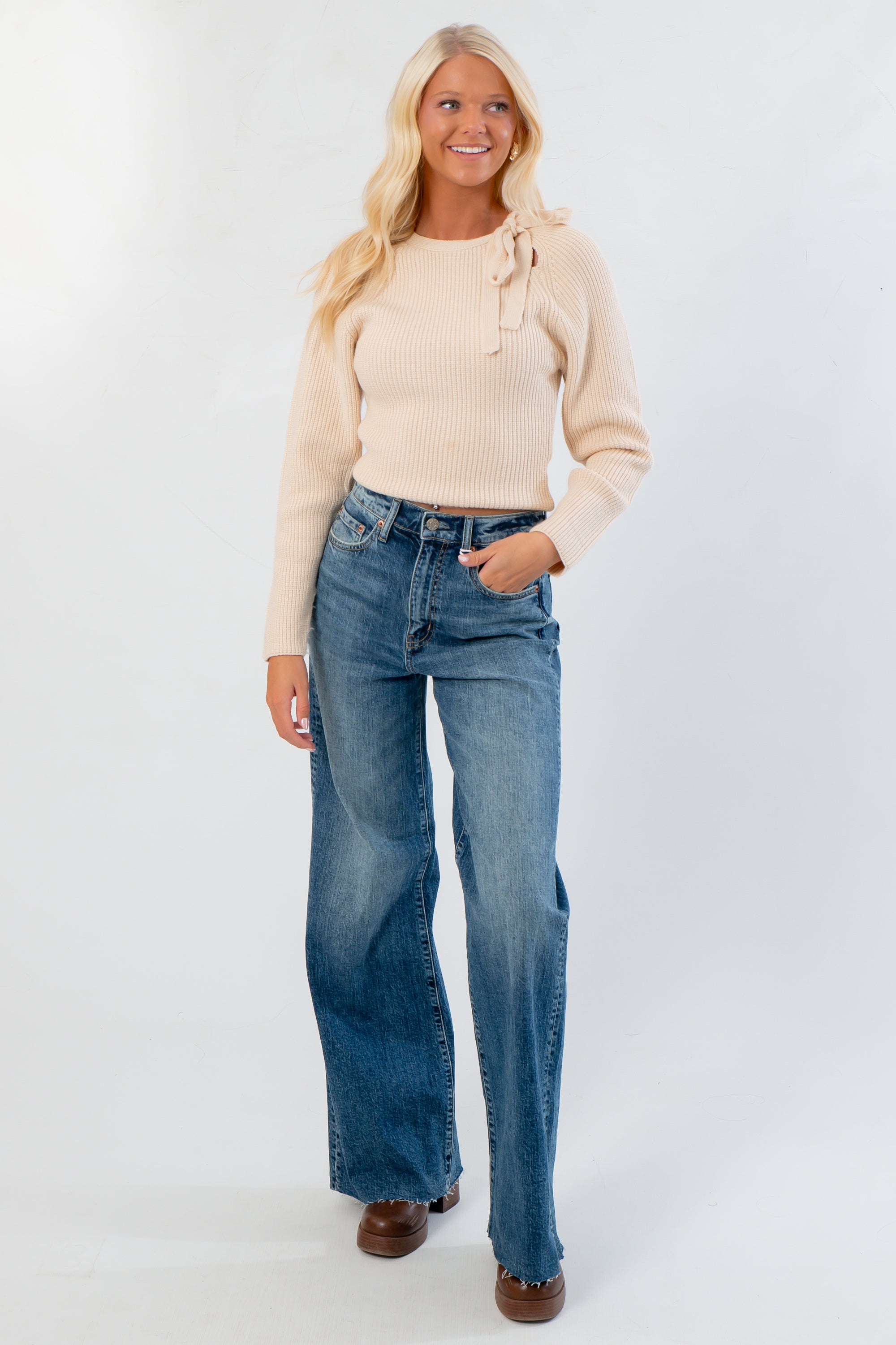 Daze Stunner Far Out Wide Leg Jean