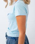 baby blue summer tee