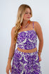 Pep Rally Purple Patterned Tank Top