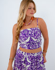 Pep Rally Purple Patterned Tank Top