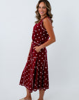 Alabama gameday skirt and top set, midi skirt and tank set, garnet and white outfits