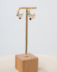 Talisman Beaded Huggie Hoops
