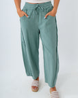 Free People Blue Trellis Stripe Something Good Pant