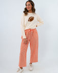Howard Orange Gingham Pants