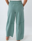 Free People Blue Trellis Stripe Something Good Pant