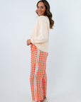 Howard Orange Gingham Pants