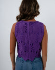 l mae boutique purple gameday outfit