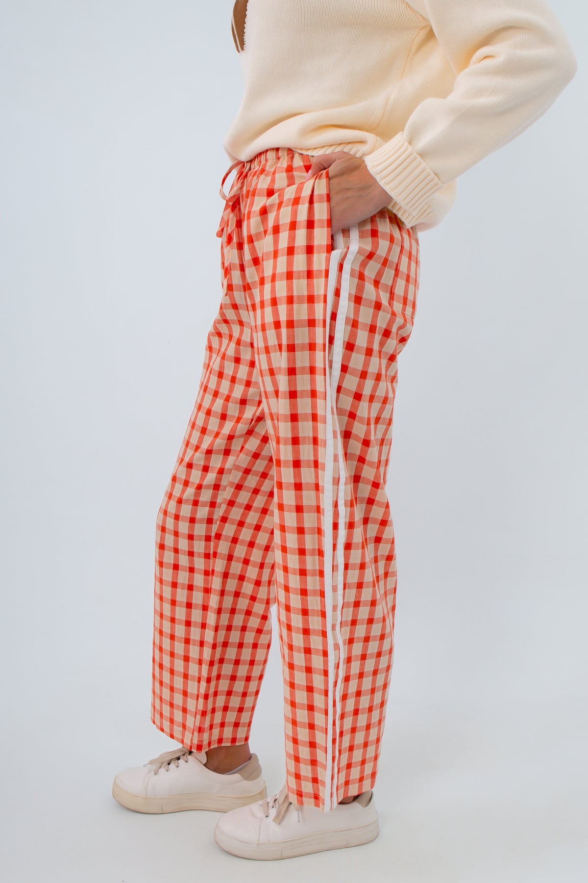 Howard Orange Gingham Pants