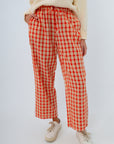 Howard Orange Gingham Pants