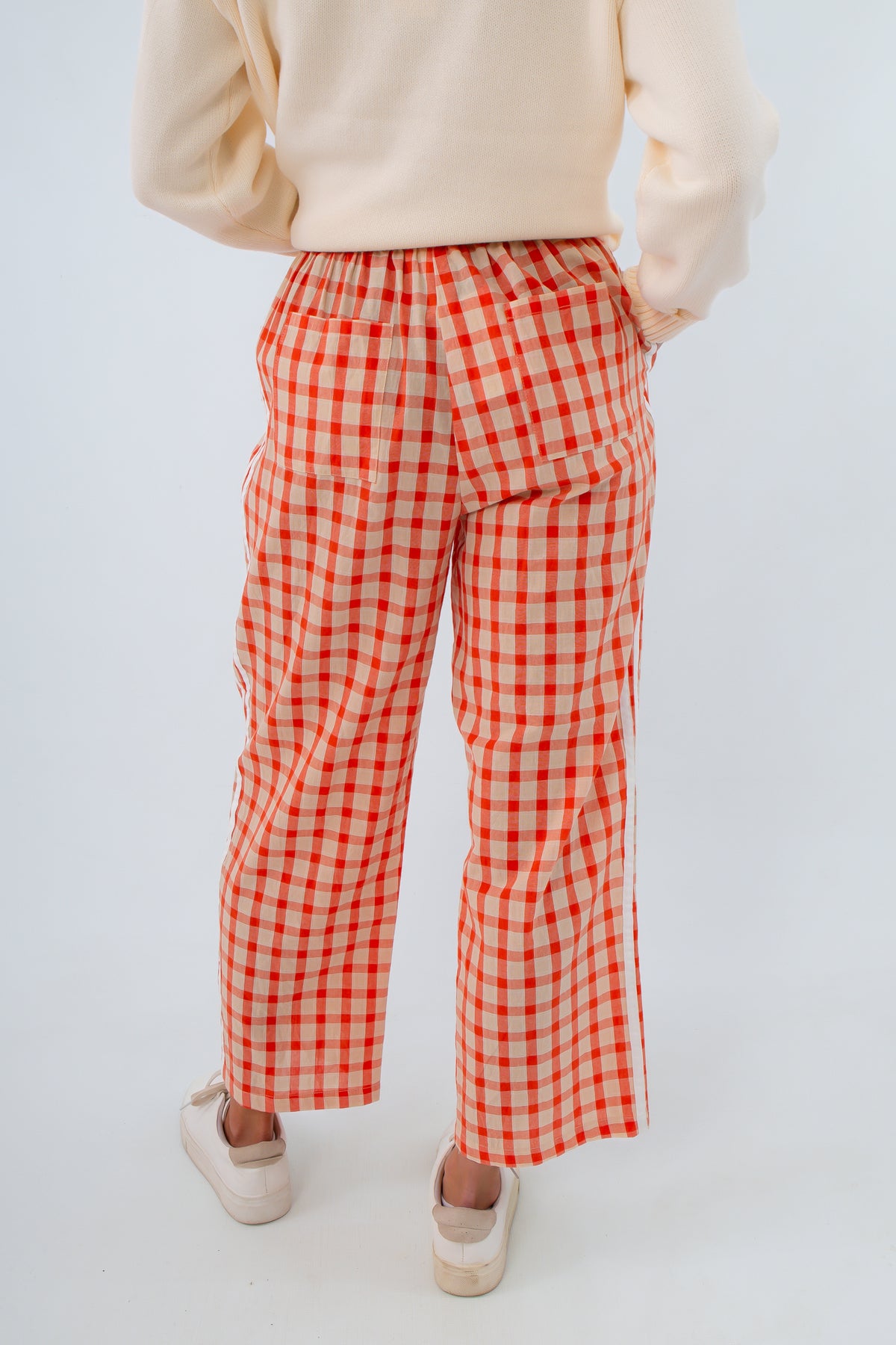 Howard Orange Gingham Pants