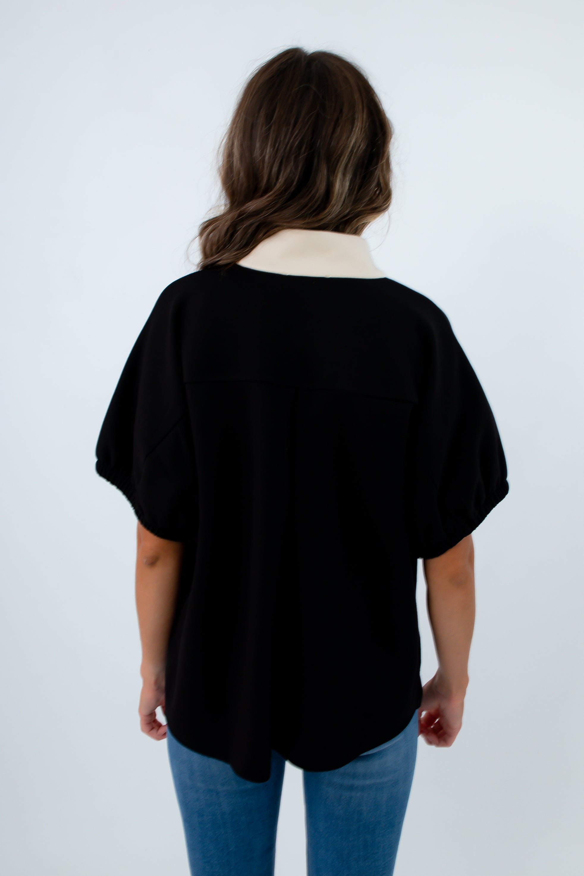Georgia Bulldogs game day apparel, neutral game day blouse, black lightweight blouse