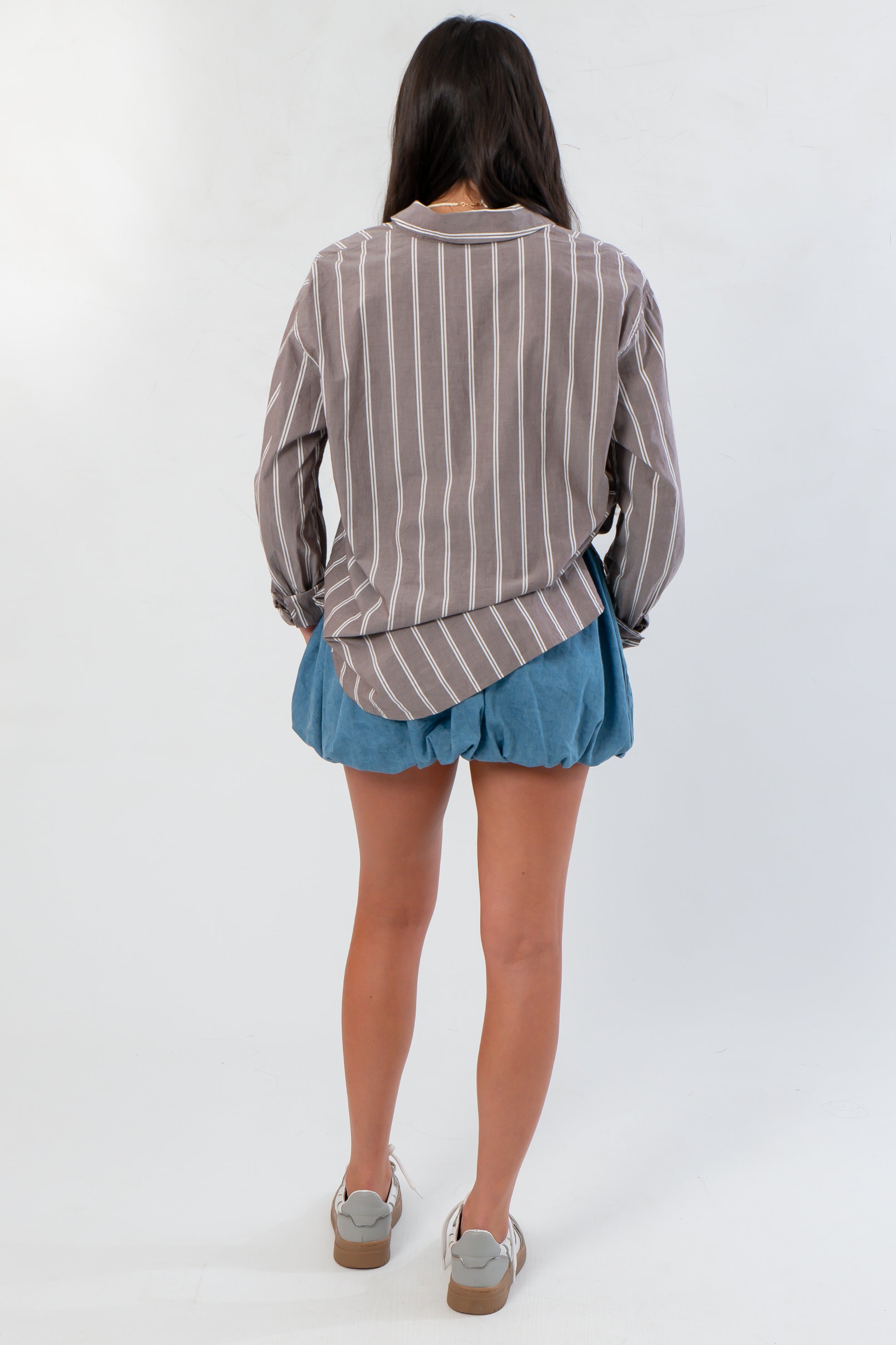 Z Supply Sandalwood Seaport Striped Poplin Button Up
