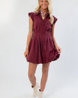 Steve Madden Wine Dyanne Dress
