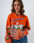 Queen of Sparkles Clemson Tailgate Stadium Cardigan