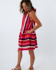 Clemson tigers fan apparel for women, mini halter dress, pink and purple mini dress, fall dresses