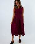 Burgundy USC game day dress, Alabama game day dress, Burgundy midi dress, fall workwear, fall dresses for work