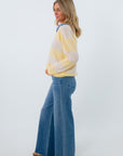 Comfortable wide leg denim with raw hem, Daze Denim Far Out Jeans, stretchy jeans for women