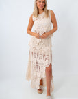 Calypso Cream Asymmetrical Crochet Set