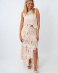 Calypso Cream Asymmetrical Crochet Set
