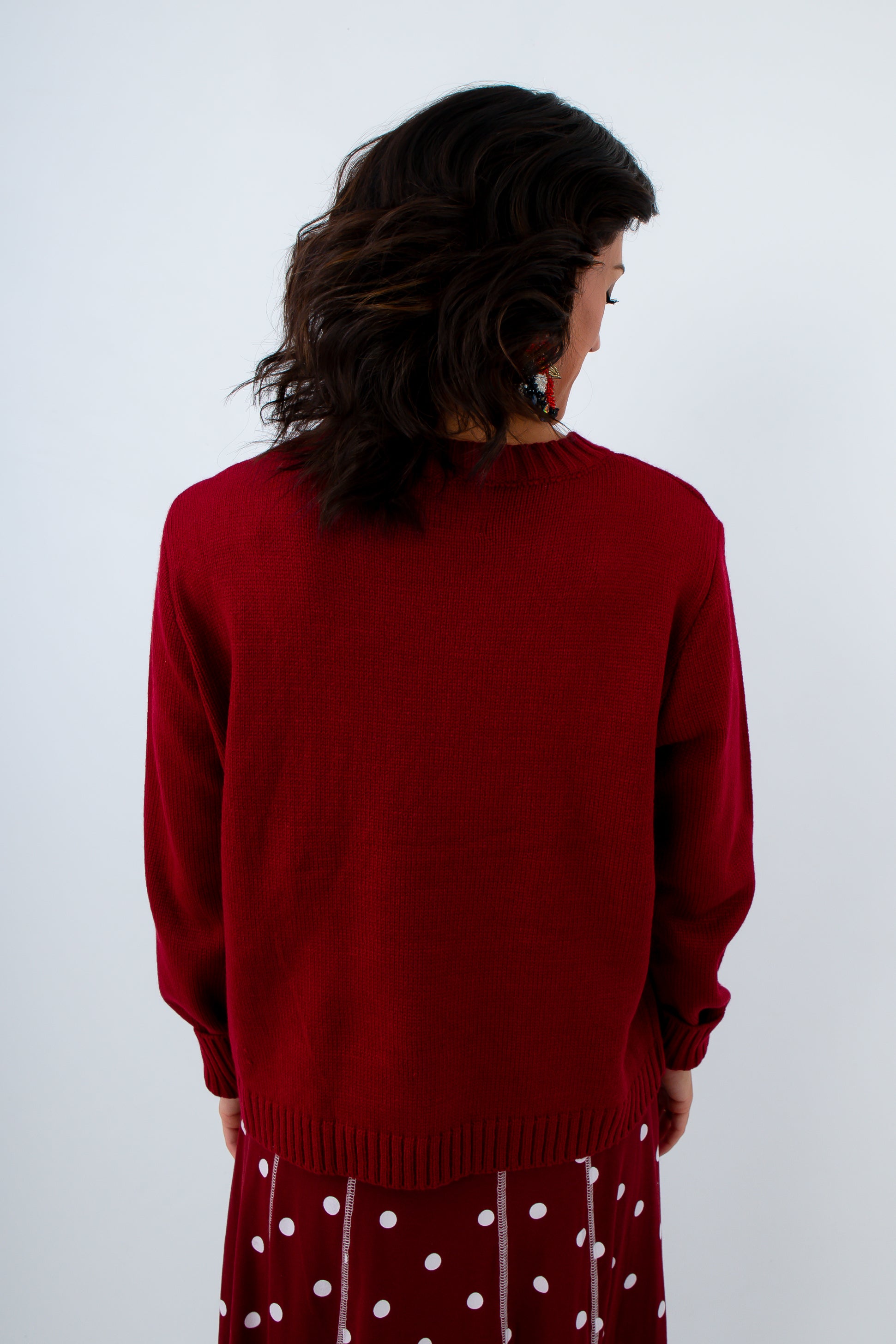 Game Day Garnet Knit Sweater