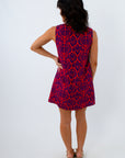 Optical Illusion Botanical Patterned Dress