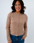 Jolie Beige & Cream Cardigan