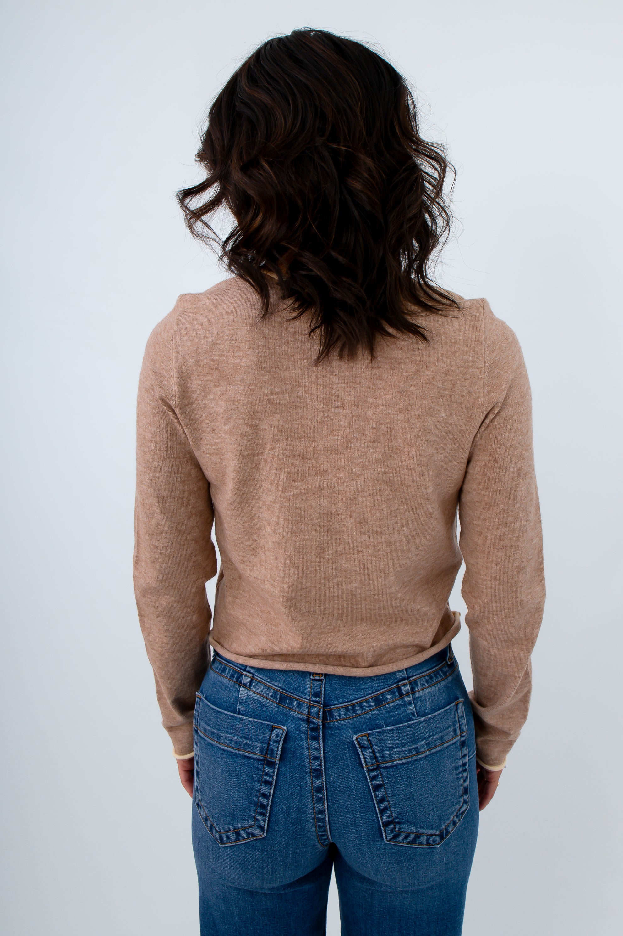 Lightweight fall layering cardigan in neutral tones, soft neutral cardigan, neutral button front long sleeve