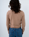 Lightweight fall layering cardigan in neutral tones, soft neutral cardigan, neutral button front long sleeve