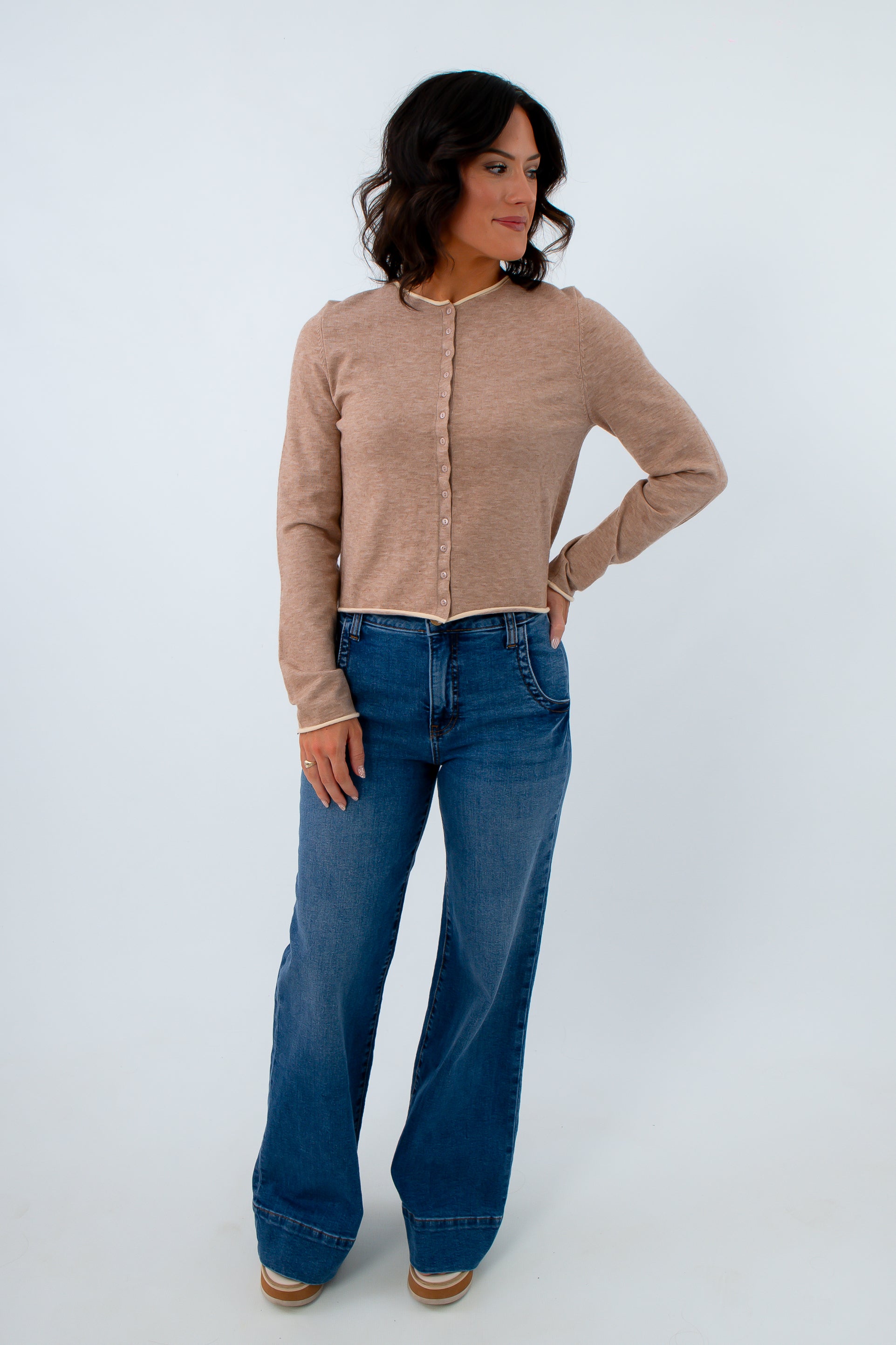 Women's high rise wide leg jeans for casual wear, Kut from the kloth wide leg jeans