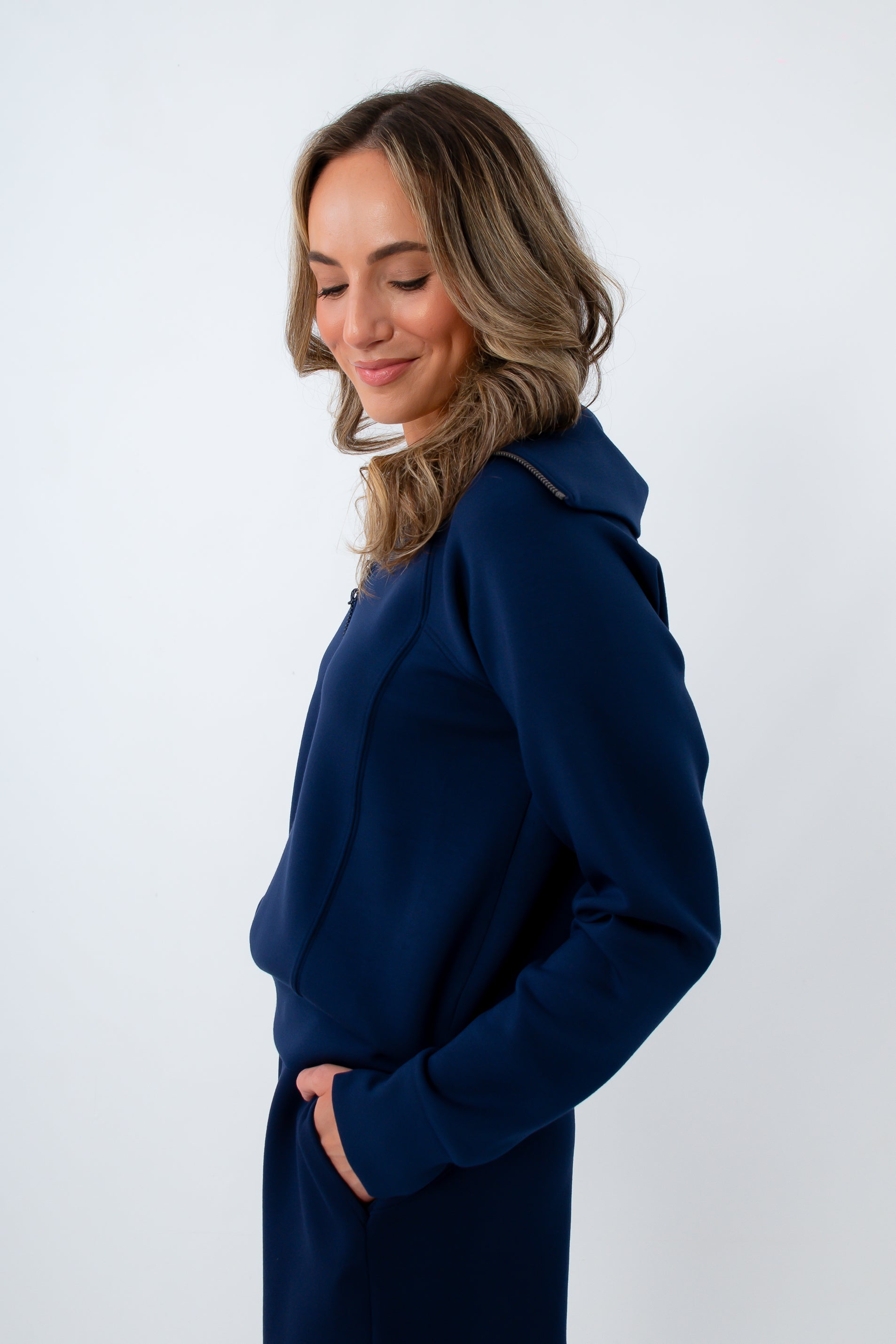 Spanx AirEssentials Timeless Navy Half Zip