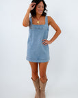 Show Me Your Mumu Jet Stream Blue Topanga Mini Dress
