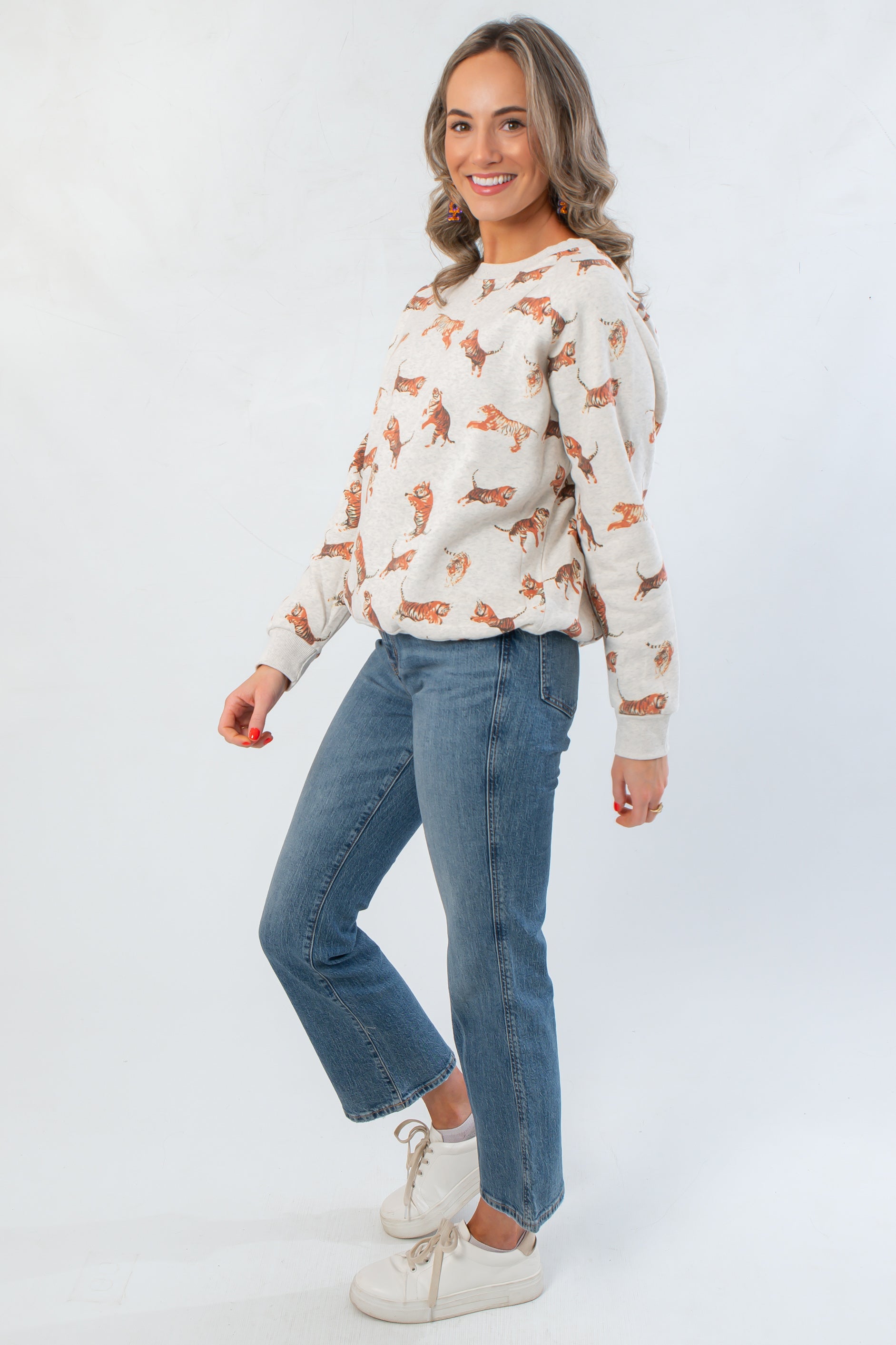 The Tiger Scatter Print Sweatshirt