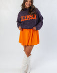 Clemson Varsity Purple Turtleneck Sweater