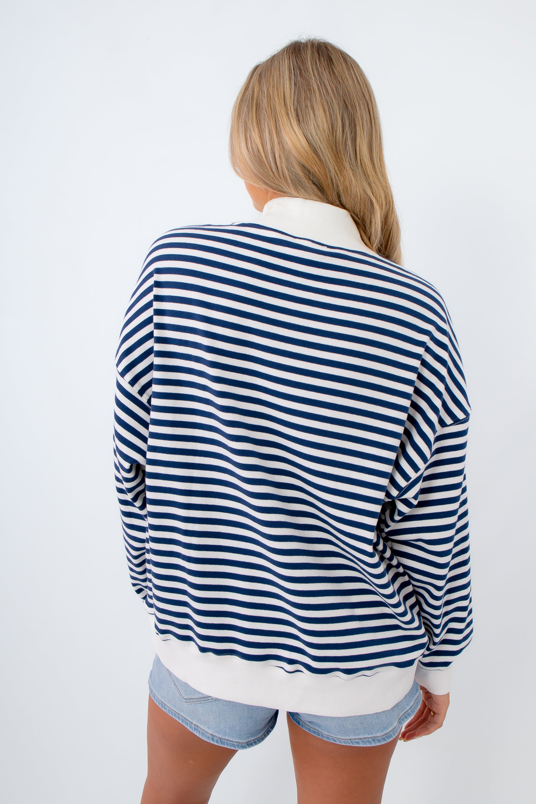 Star-Spangled Nights American Flag Mockneck Sweatshirt